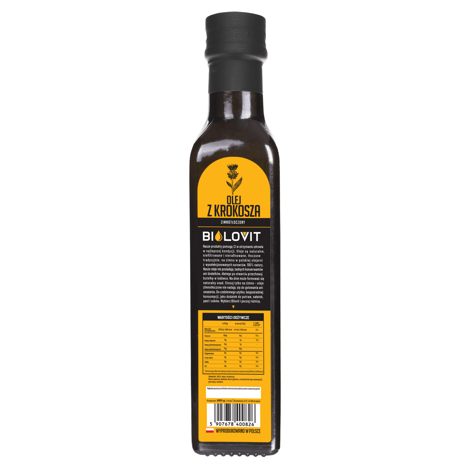 Bilovit Safflower Oil Cold Pressed - 250 ml