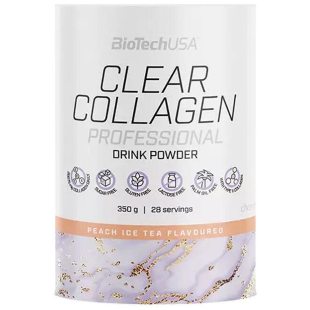 BioTechUSA Clear Collagen Professional, Peach Ice Tea - 350 g
