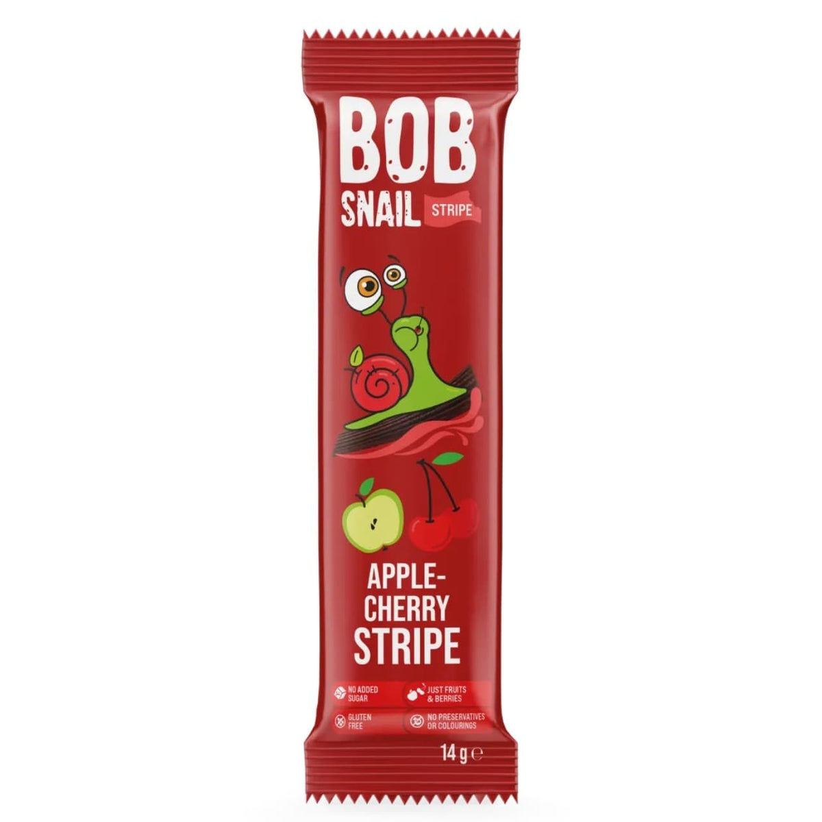 Bob Snail Fruit Strip, Apple-Cherry - 14 g