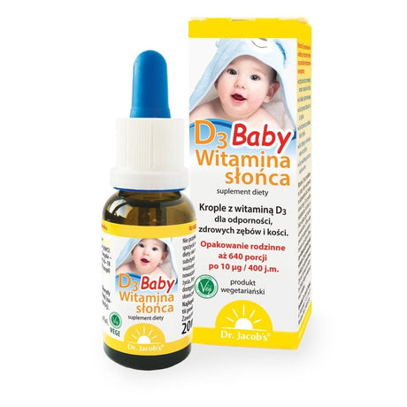 Dr. Jacob's Vitamin D3 BABY, Drops  - 20 ml