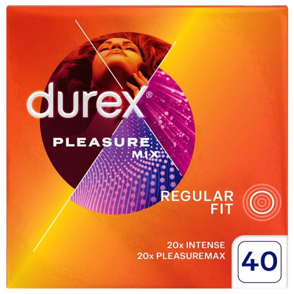 Durex Pleasure Mix Stimulating Condom Pack - 40 Pieces