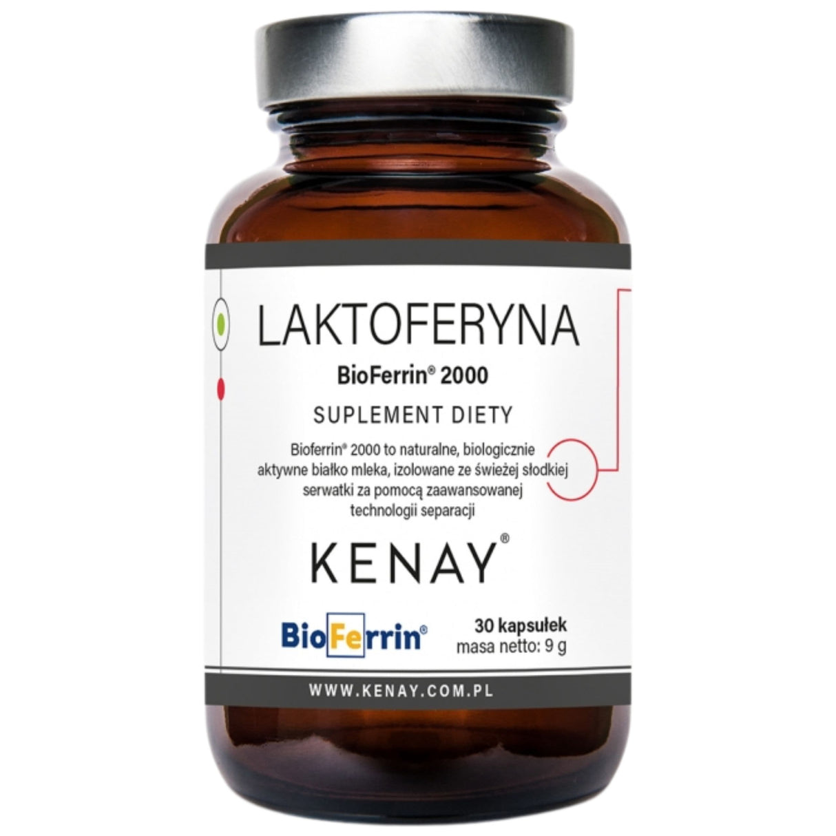 Kenay BioFerrin® Lactoferrin 2000 - 30 Capsules