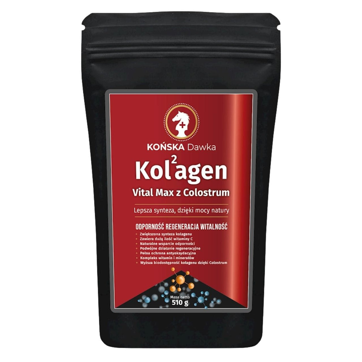 Końska Dawka Collagen Vital Max with Colostrum - 510 g