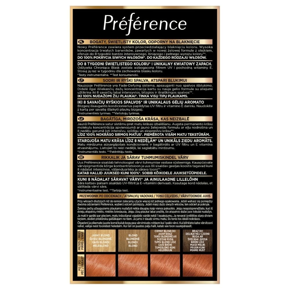 L'Oréal Paris Preference Hair Colour with Shine Activator 74 Dublin, Mango Copper