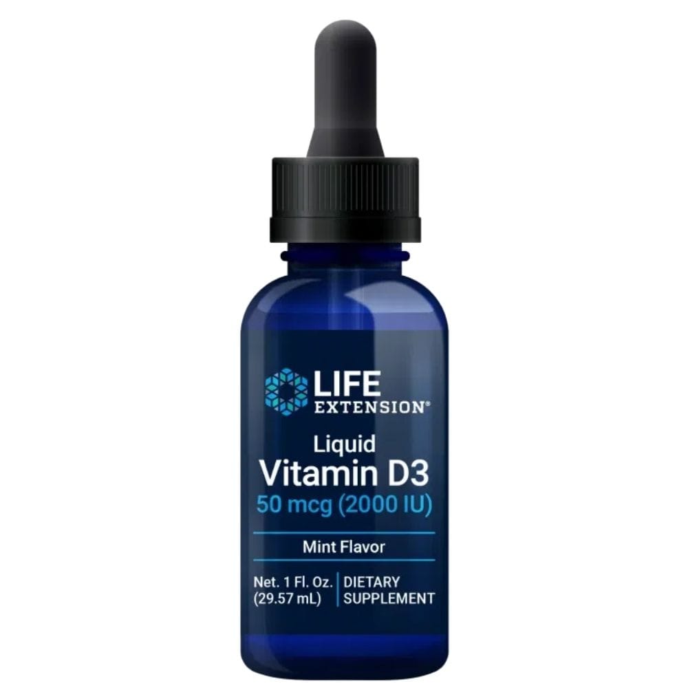 Life Extension Liquid Vitamin D3 2000 IU, Mint - 29,57 ml