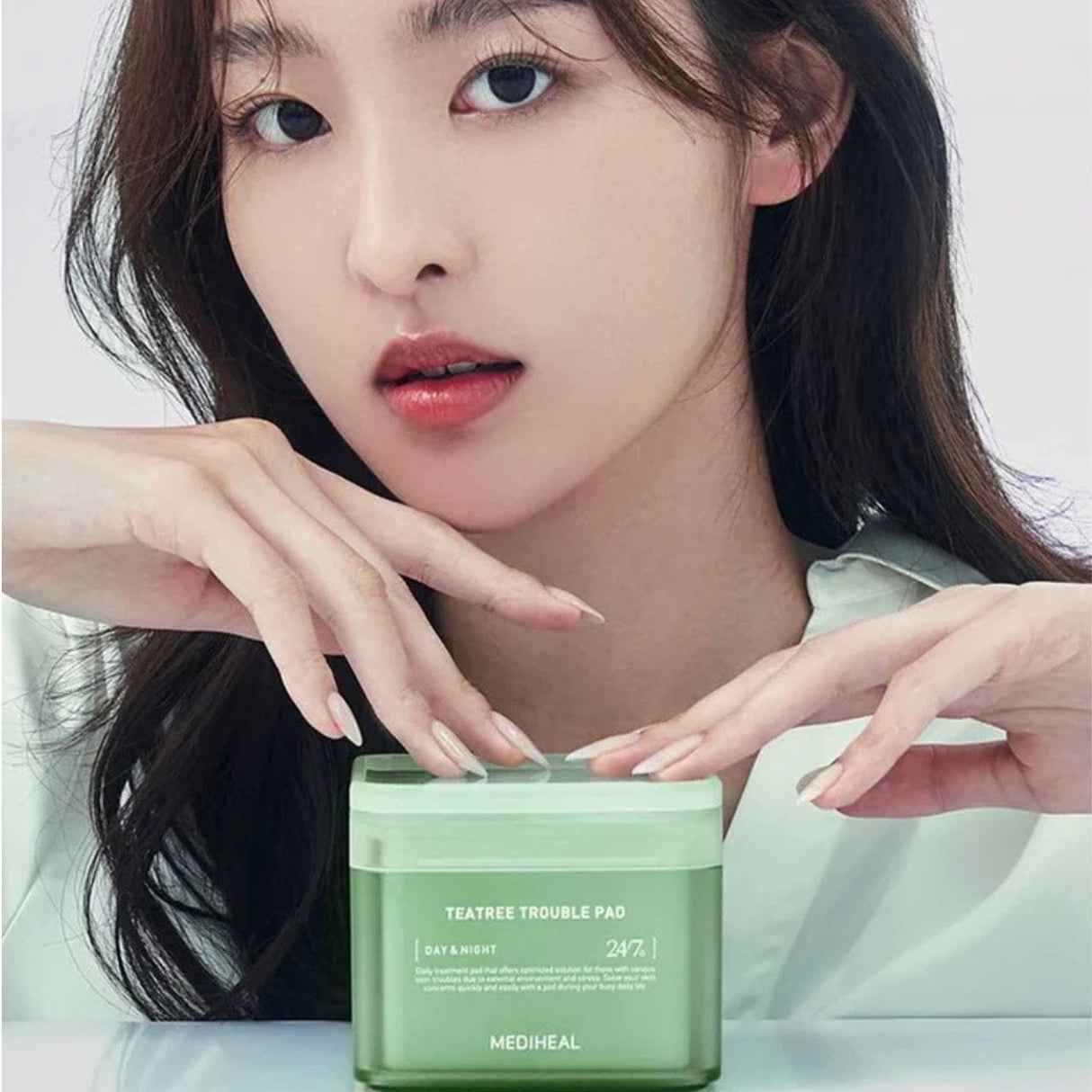 Mediheal Teatree Trouble Toning Face Pads with Tea Tree - 100 Pieces