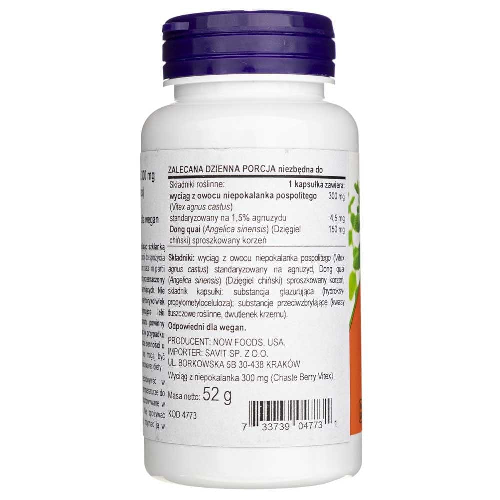 Now Foods Chaste Berry Vitex Extract 300 mg - 90 Capsules