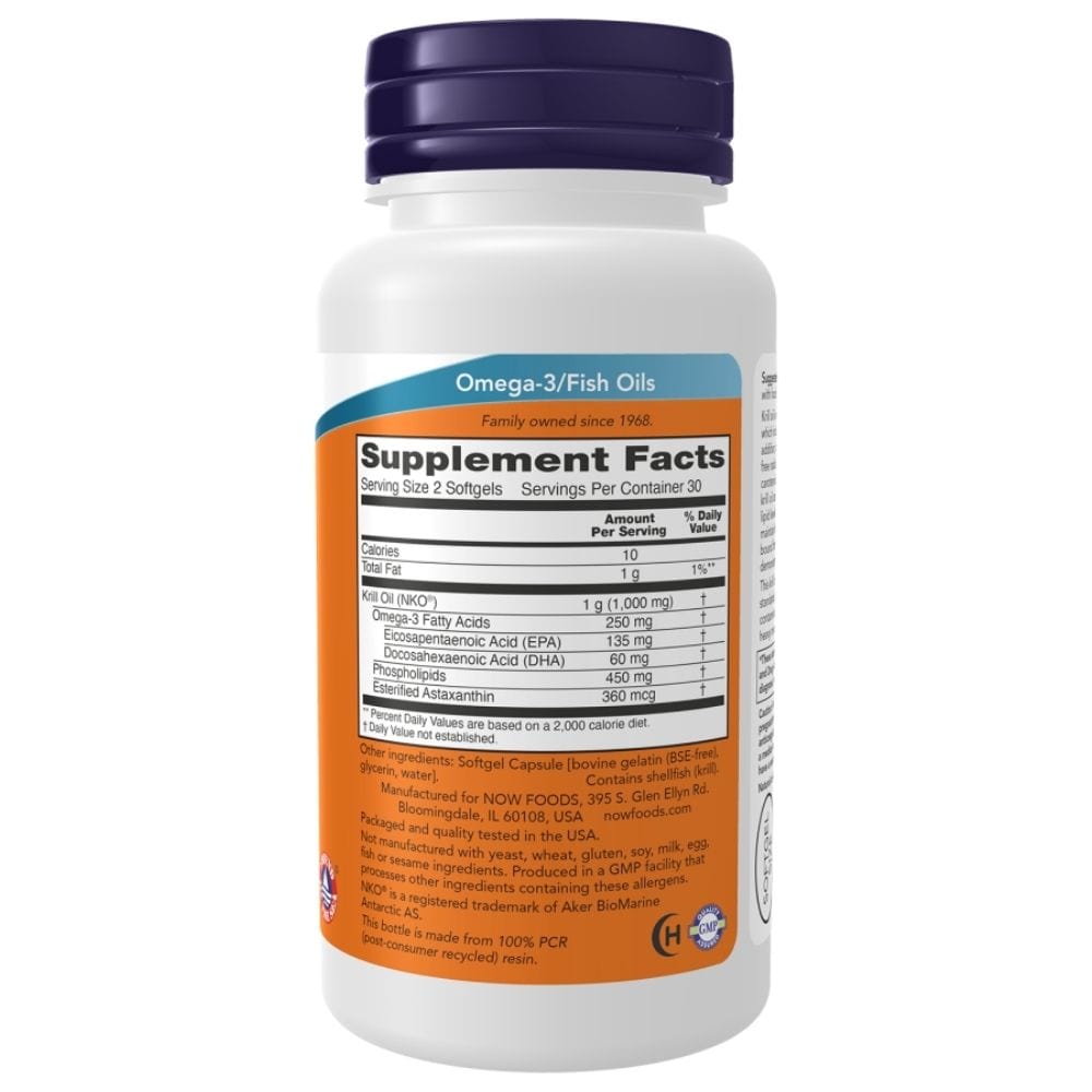 Now Foods Krill Oil 500 mg - 60 Capsules