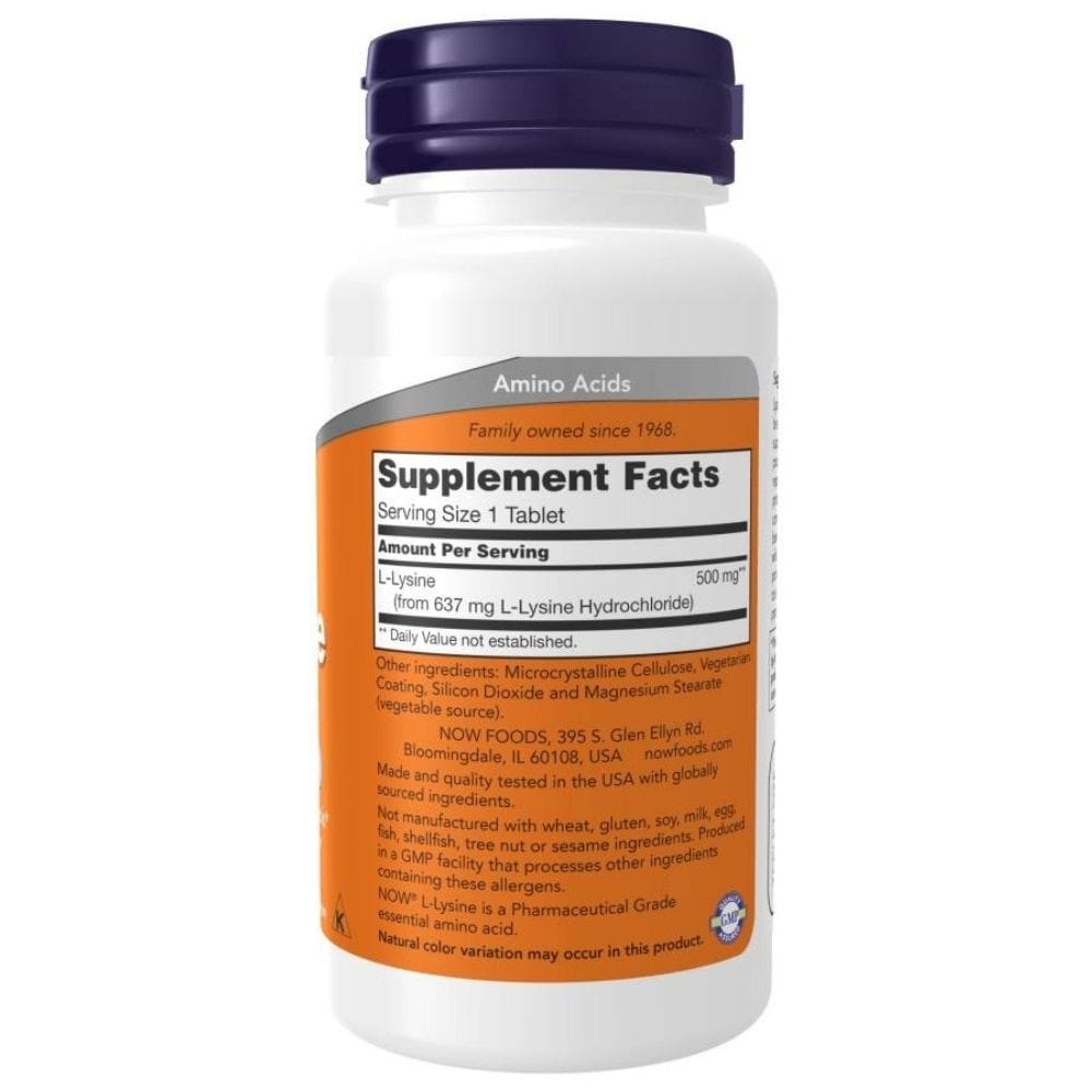 Now Foods L-Lysine 500 mg - 250 Tablets