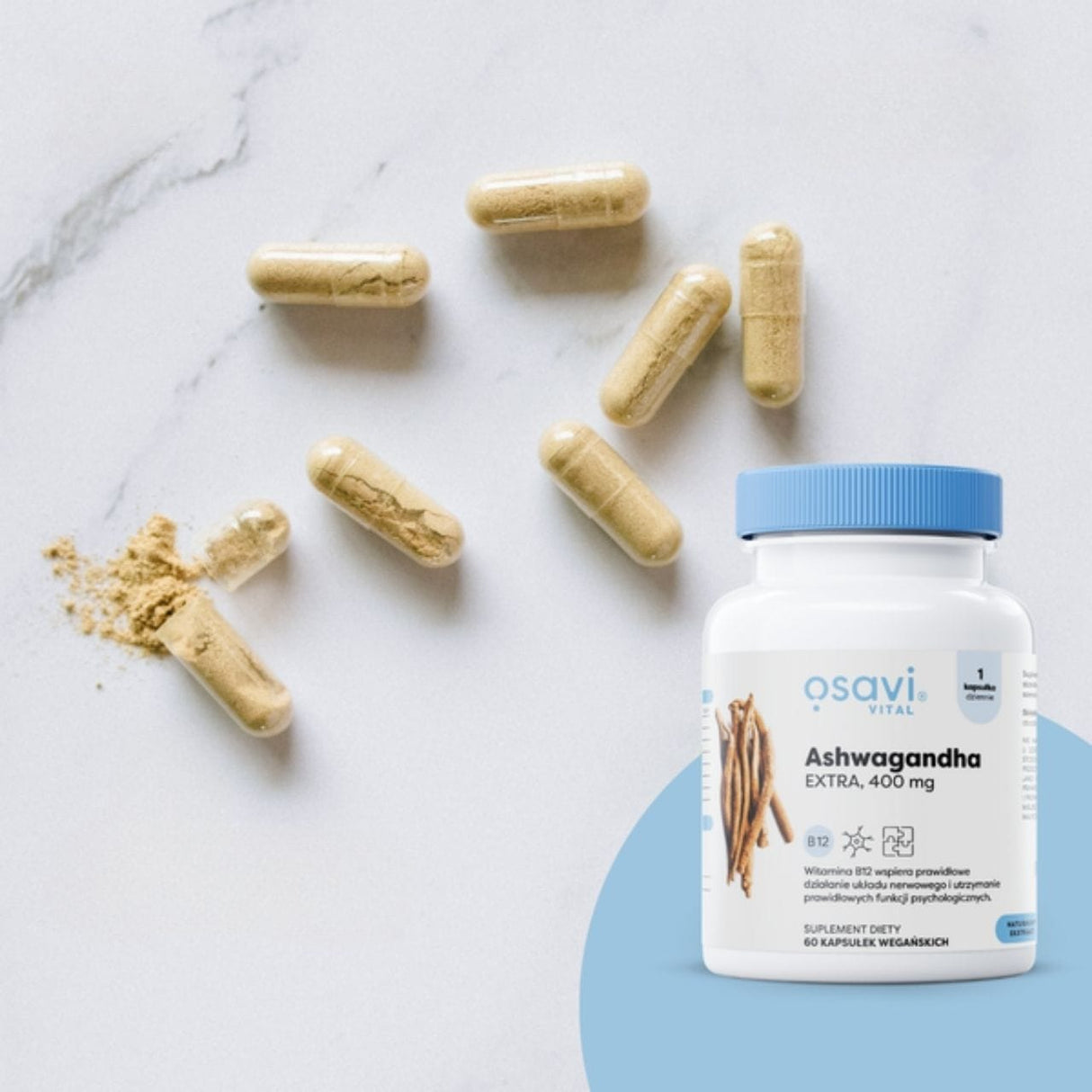 Osavi Ashwagandha Extra 400 mg - 60 Capsules