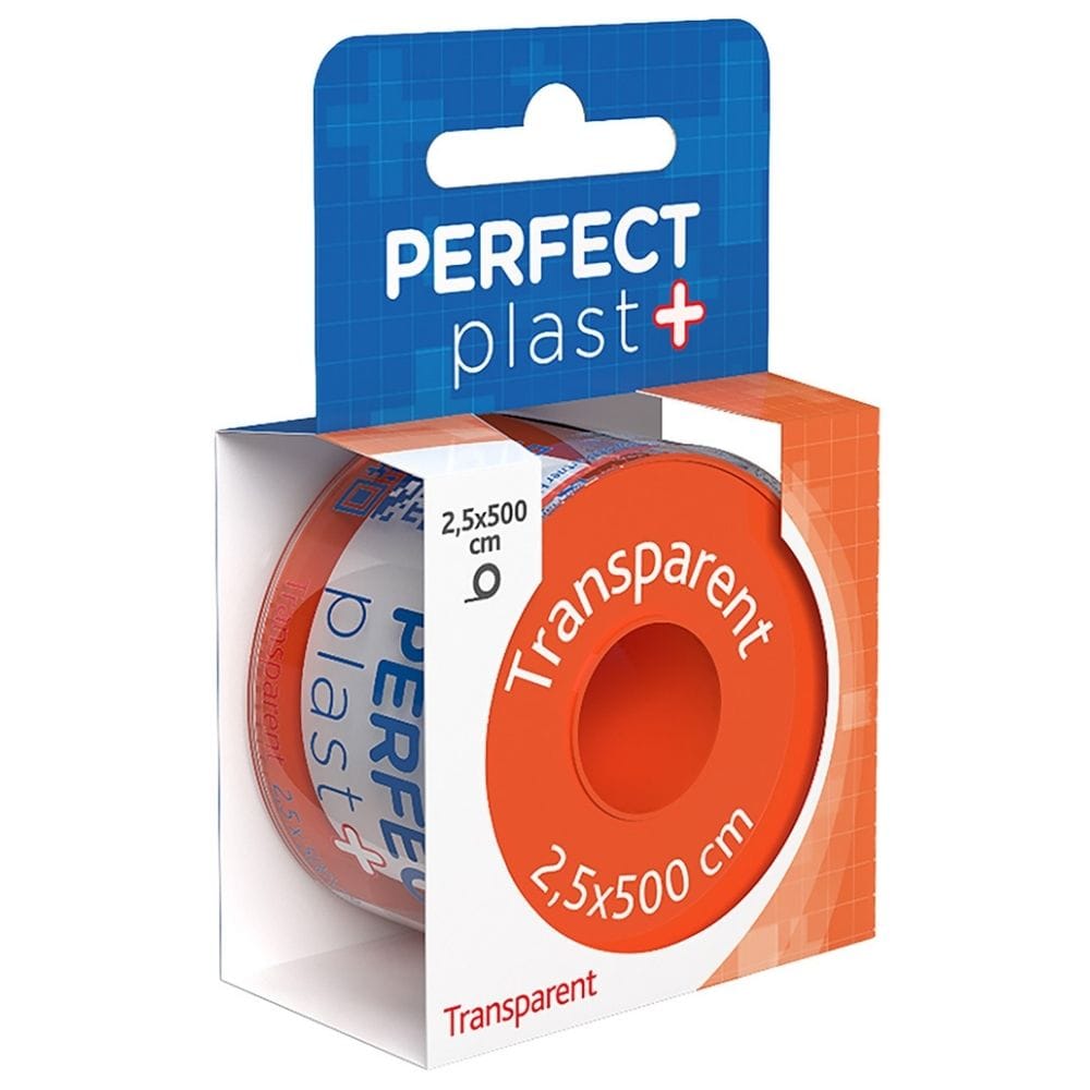 Perfect Plast Transparent, Waterproof Plaster on a Roll - 2,5 x 500 cm