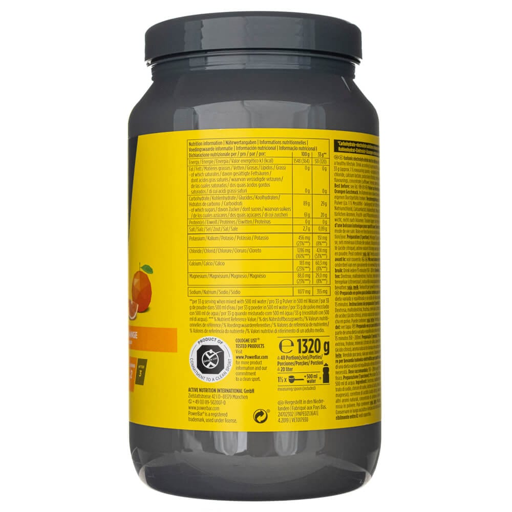 PowerBar Isoactive - Isotonic Sports Drink, Orange - 1320 g