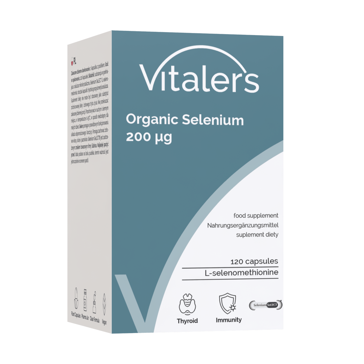 Vitaler's Organic Selenium 200 mcg - 120 Capsules