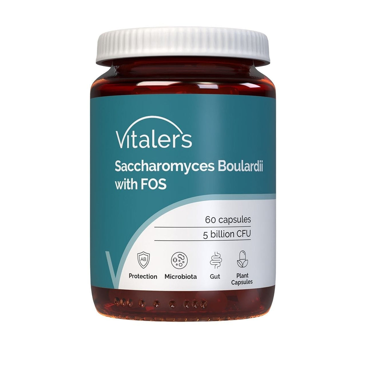 Vitaler's Saccharomyces Boulardii with FOS - 60 Capsules