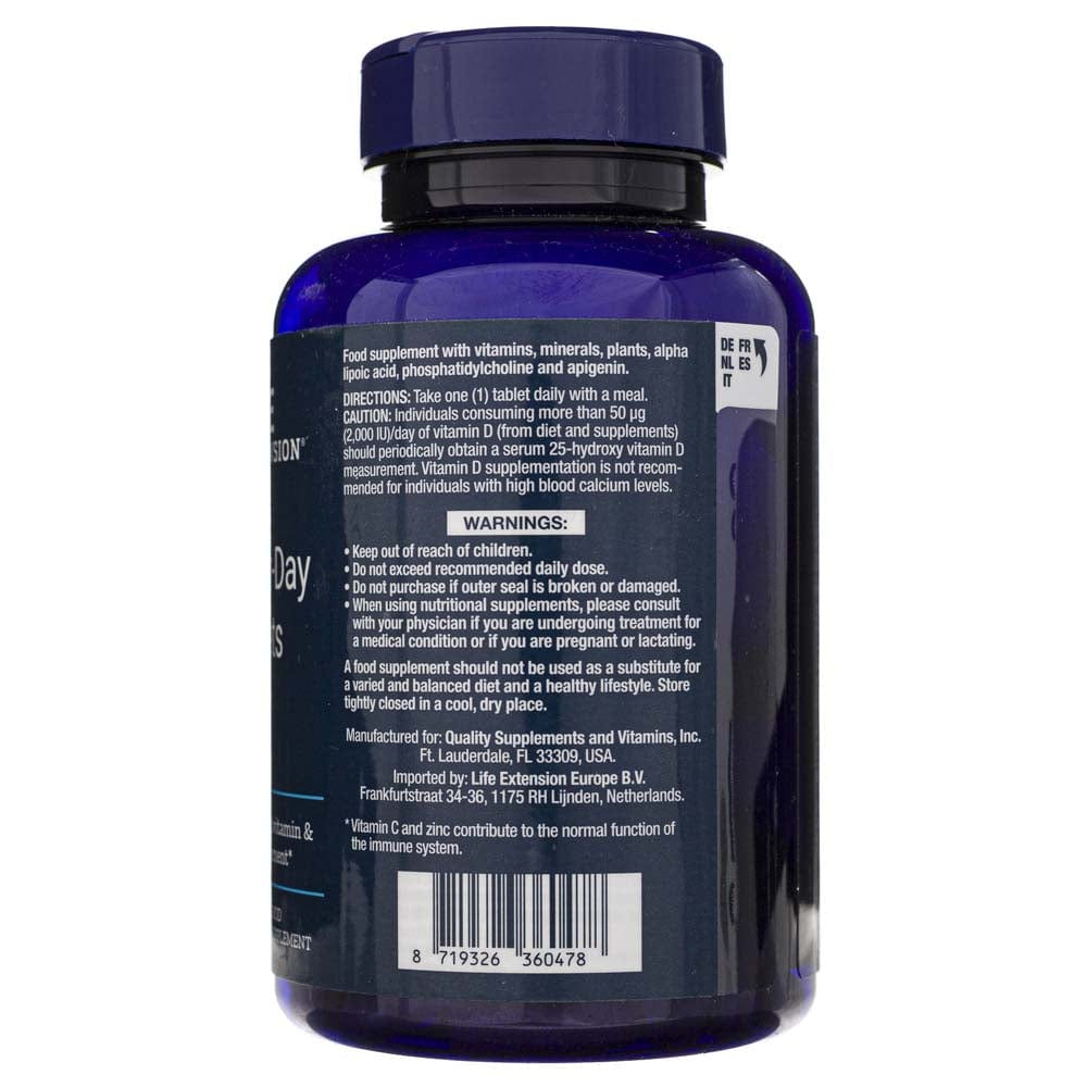 Life Extension One-Per-Day Tablets (Multivitamin) EU - 60 Tablets