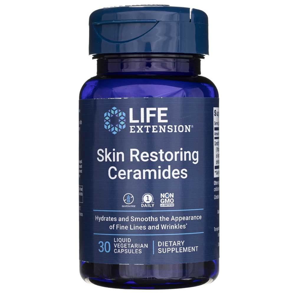 Life Extension Skin Restoring Ceramides - 30 Veg Capsules