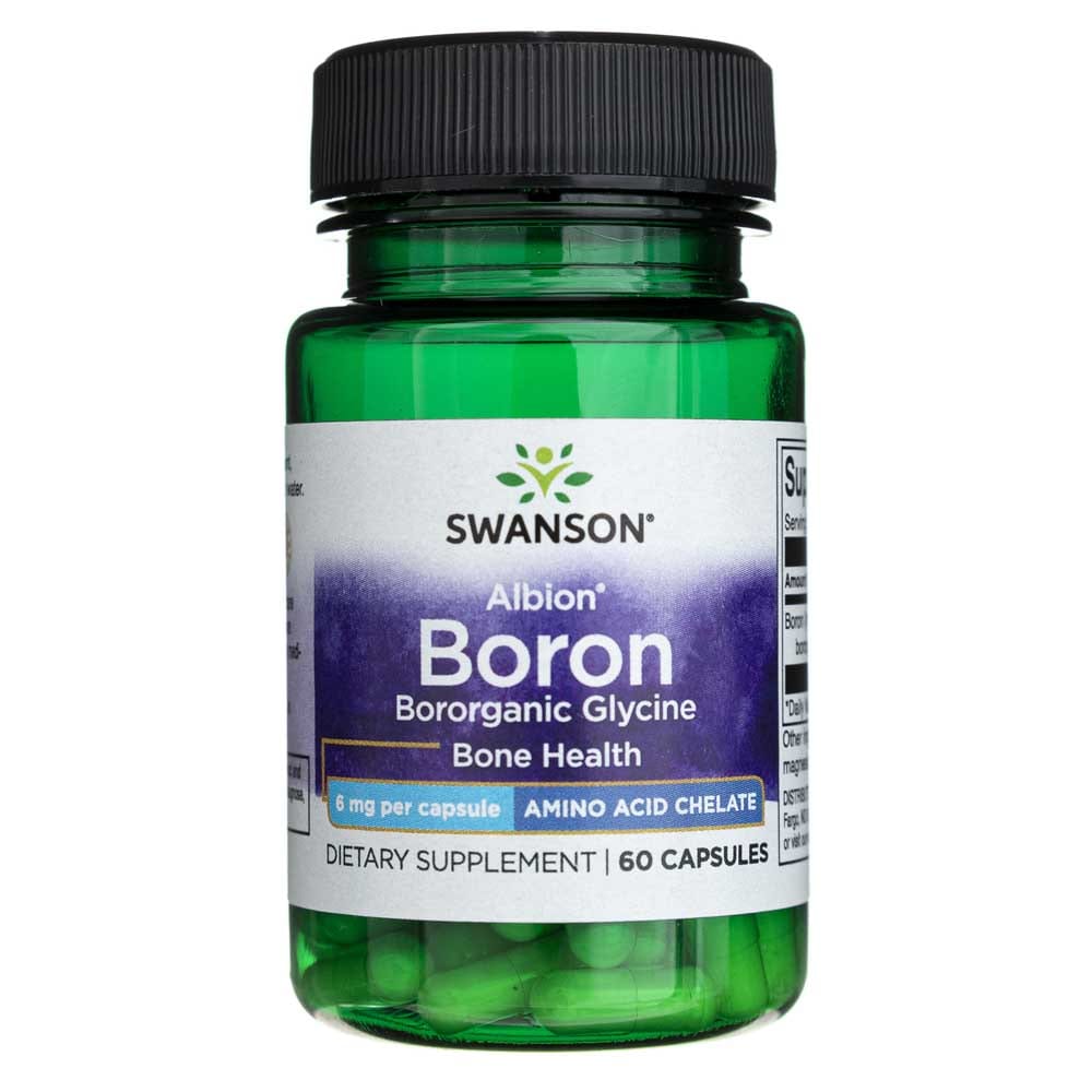 Swanson Albion Boron Bororganic Glycine 6 mg - 60 Capsules