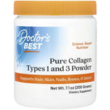 Doctor's Best Puhdas kollageeni tyypit 1 ja 3 jauhe - 200 g