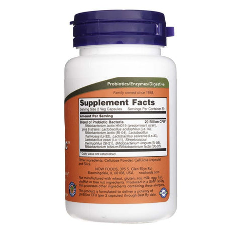 Now Foods Kliininen GI-probiootti - 60 Veg-kapselia