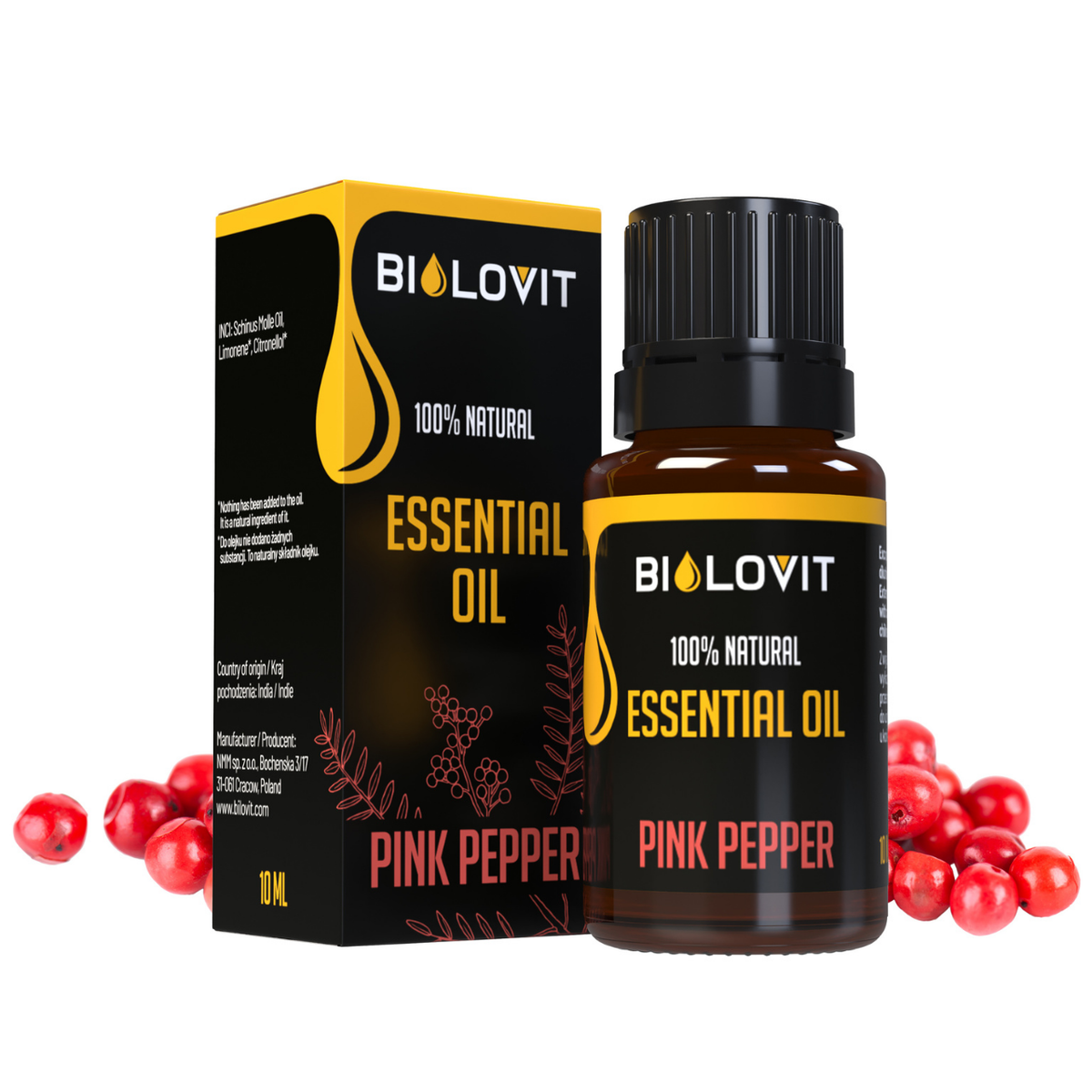 Bilovit Pink Pepper eteerinen öljy - 10 ml