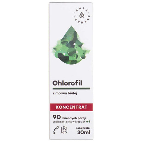 Aura Herbals Chlorophyll from White Mulberry, Drops - 30 ml