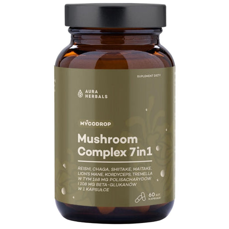 Aura Herbals Mushroom Complex 7-in-1 – 60 Capsules