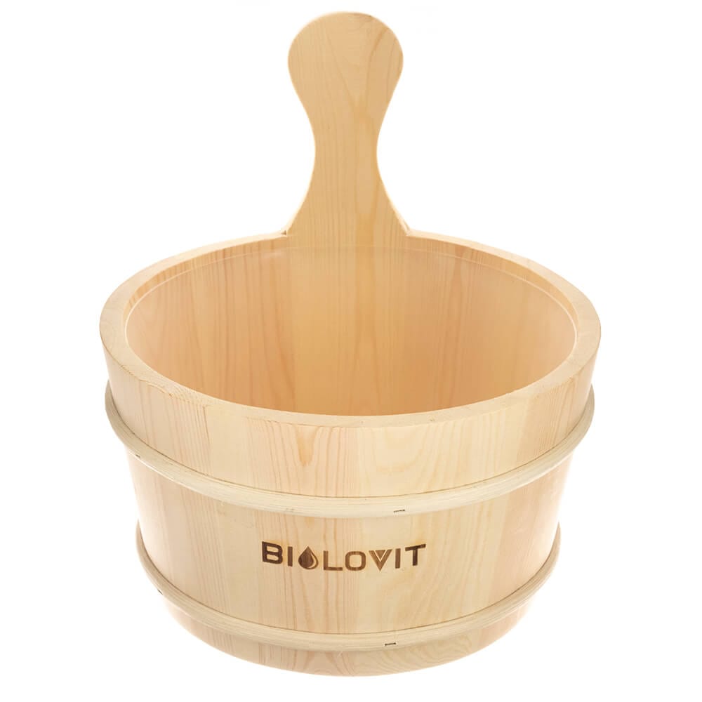 Bilovit Sauna Bucket, Pine - 4 litres