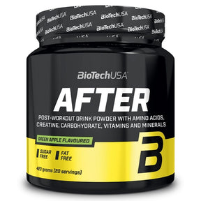 BioTech USA After Post-Workout Drink Powder with Amino Acids, Green Apple Flavoured - 420 g