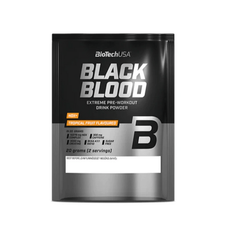 BioTech USA Black Blood NOX+, Tropical Fruit Flavoured - 20 g