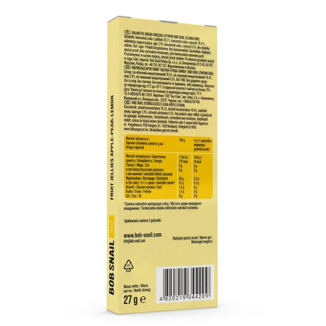 Bob Snail Apple-Pear-Lemon Fruit Jellies with No Added Sugar - 27 g