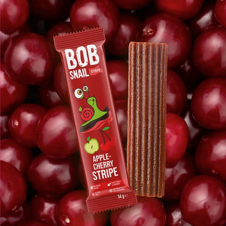 Bob Snail Fruit Strip, Apple-Cherry - 14 g
