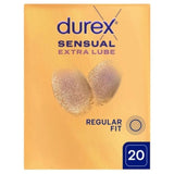 Durex Sensual Extra Lube Super Thin Condoms - 20 Pieces