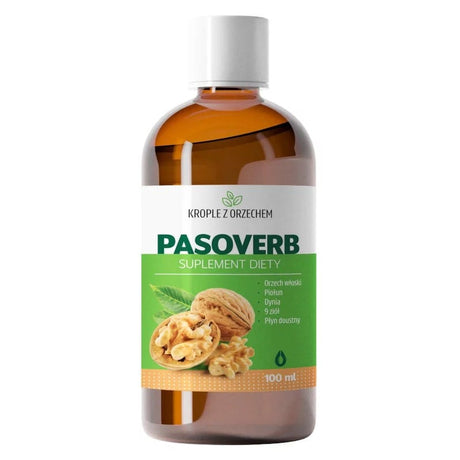 EkoToTu Pasoverb, Walnut Drops, 9 Herbs - 100 ml