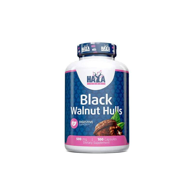 Haya Labs Black Walnut Hulls 500 mg - 100 Capsules