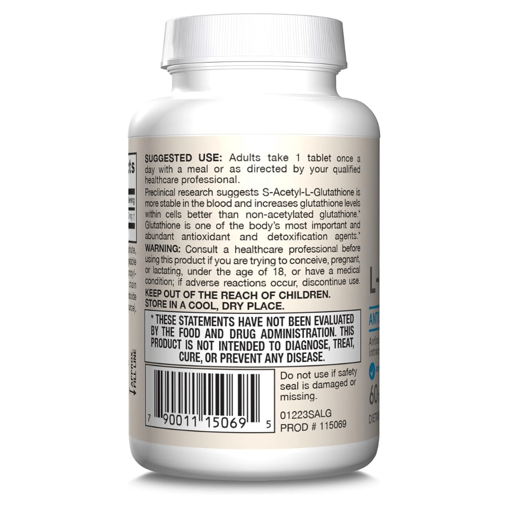 Jarrow Formulas S-Acetyl L-Glutathione 100 mg - 60 Tablets