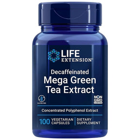 Life Extension Decaffeinated Mega Green Tea Extract  - 100 Veg Capsules
