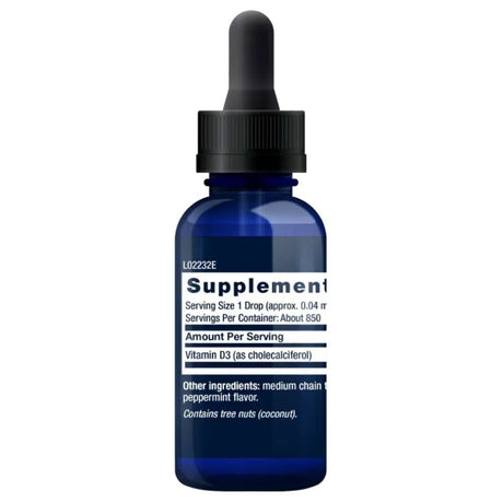 Life Extension Liquid Vitamin D3 2000 IU, Mint - 29,57 ml