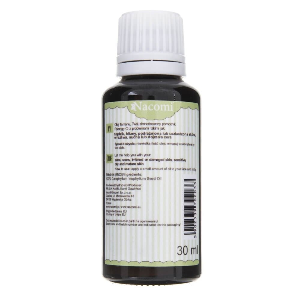 Nacomi Tamanu Unrefined Oil - 30 ml