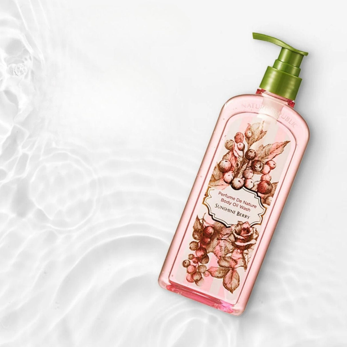 Nature Republic Body Oil Wash Shower Gel, Sunny Berry - 345 ml