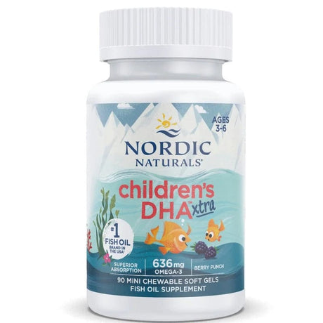 Nordic Naturals Children's DHA Xtra, Berry Punch - 90 Capsules