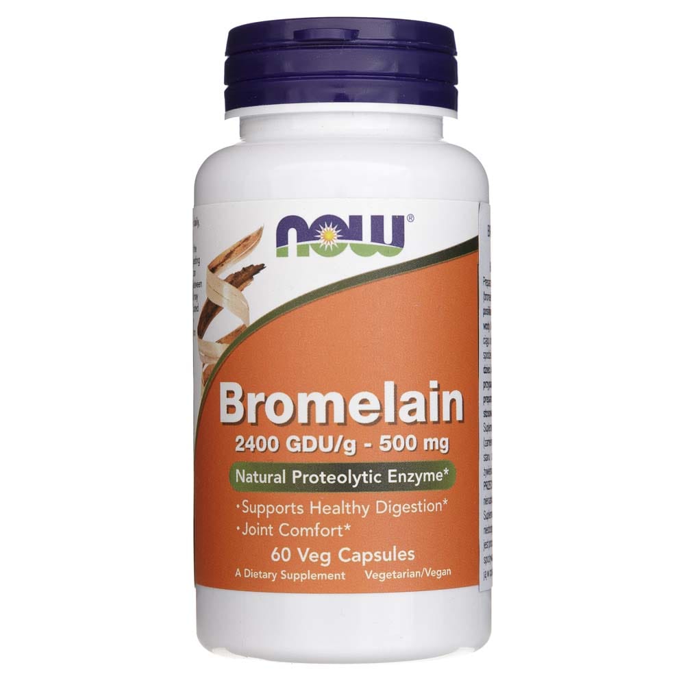 Now Foods Bromelain 2400 GDU/g 500 mg - 60 Veg Capsules