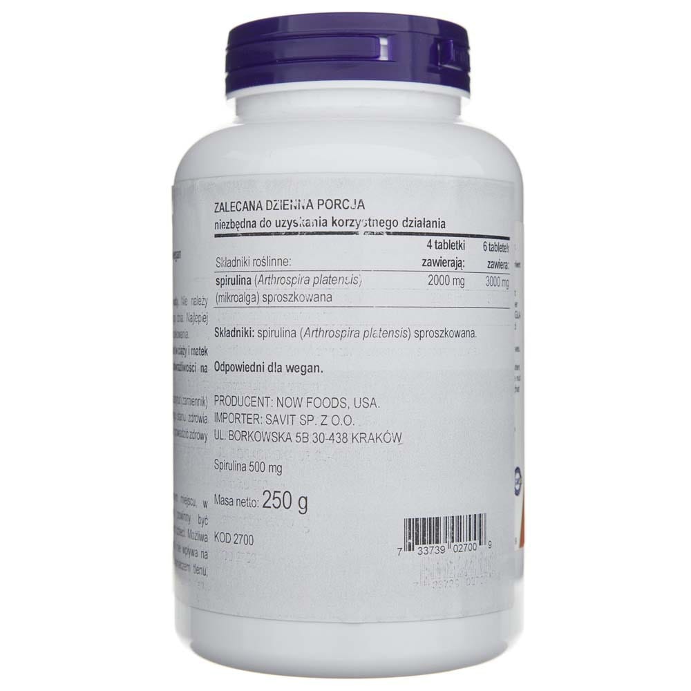 Now Foods Spirulina 500 mg - 500 Tablets