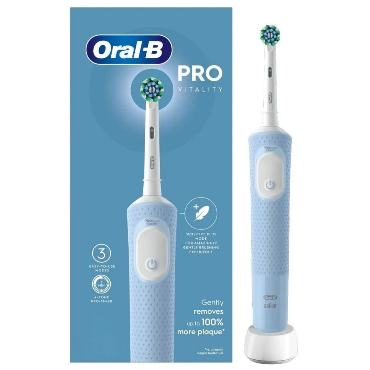 Oral-B Vitality Pro Electric Toothbrush + Brush Head - Blue