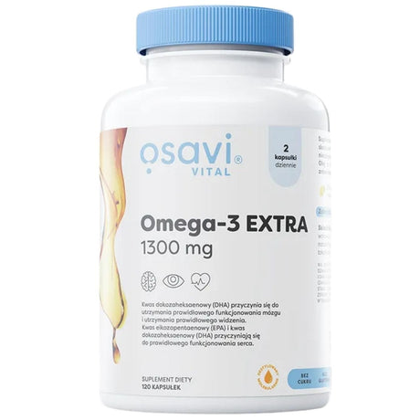 Osavi Omega-3 Extra 1300 mg, Lemon - 120 Capsules