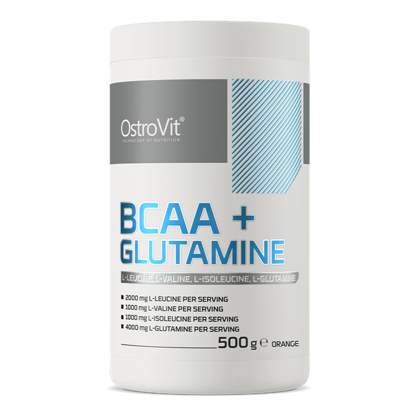 OstroVit BCAA + Glutamine, Orange - 500 g