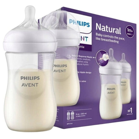 Philips Avent Responsive Baby Bottle Natural - 260 ml x 2