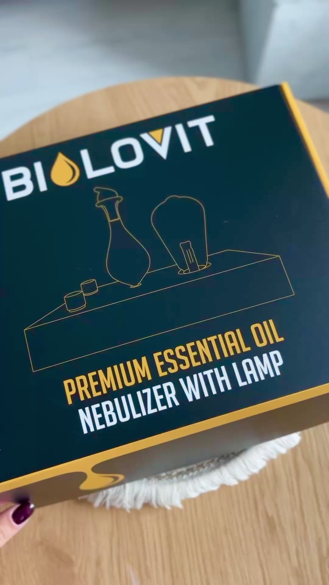 Bilovit-eteerinen öljy sumutin lampulla