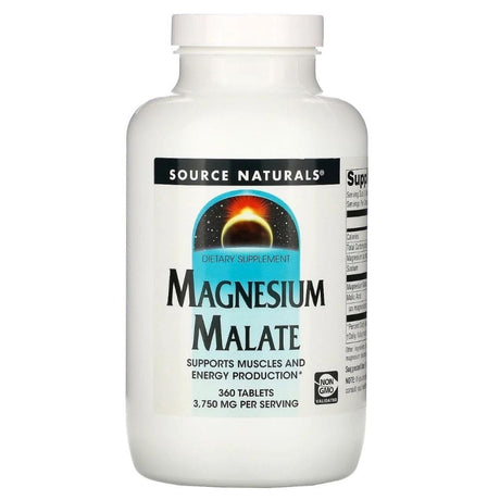 Source Naturals Magnesium Malate 3750 mg - 360 Tablets