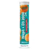 Starpharma Calcium + D3 2000 IU, Tangerine - 20 Effervescent Tablets
