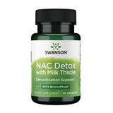 Swanson NAC Detox with Milk Thistle - 60 Capsules